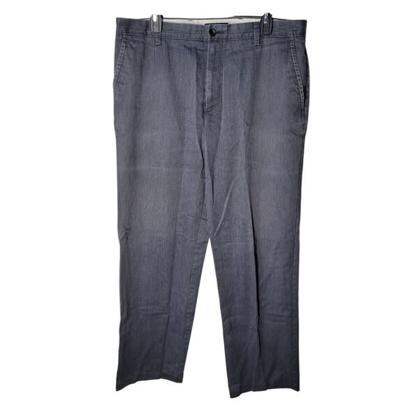 Dockers D3 Mens Size 36x32 Gray Solid Khaki Pants - Picture 1 of 10
